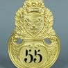 PLAQUE DE SHAKO D'OFFICIER MODELE 1821 - RESTAURATION