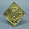 PLAQUE DE SHAKO DE VOLTIGEUR DU 28ème REGIMENT DE LIGNE - MODELE 1806 / 1810