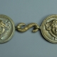 BOUCLES DE CEINTURON D'OFFICIER DE CAVALERIE LEGERE, PREMIER EMPIRE