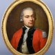 PEINTURE D'UN OFFICIER DU REGIMENT SUISSE D'ERLARCH AU SERVICE DE FRANCE VERS 1772-1773 OU 1776 ANCIEN REGIME