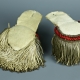 PAIRE D'EPAULETTES DE SOUS-OFFICIER DE GRENADIERS DE LA GARDE ROYALE 1815 - 1830 RESTAURATION