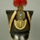 SHAKO D'OFFICIER MODELE 1820 DU CANTON DE ST GALL - SUISSE