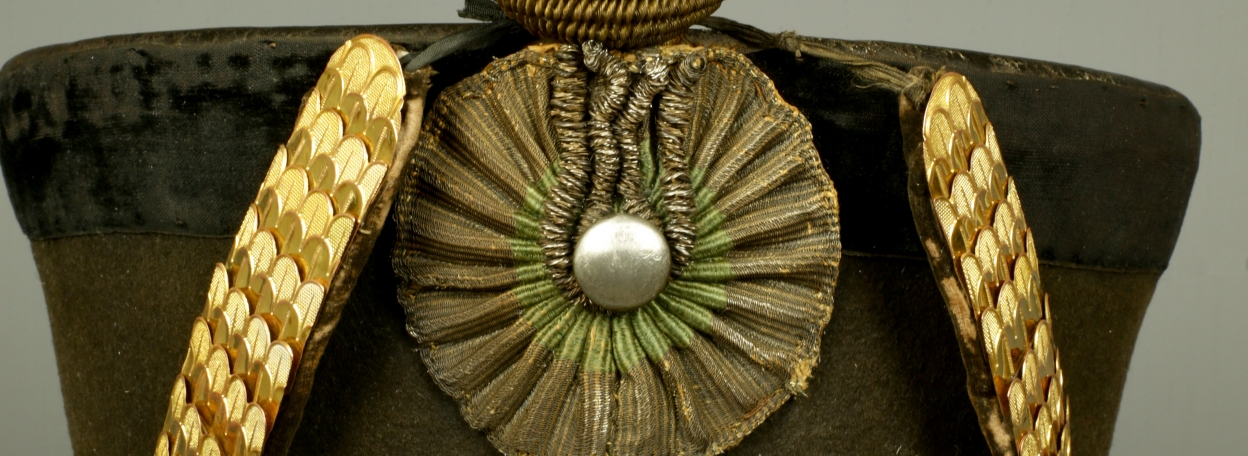 SHAKO D'OFFICIER MODELE 1820 DU CANTON DE ST GALL - SUISSE