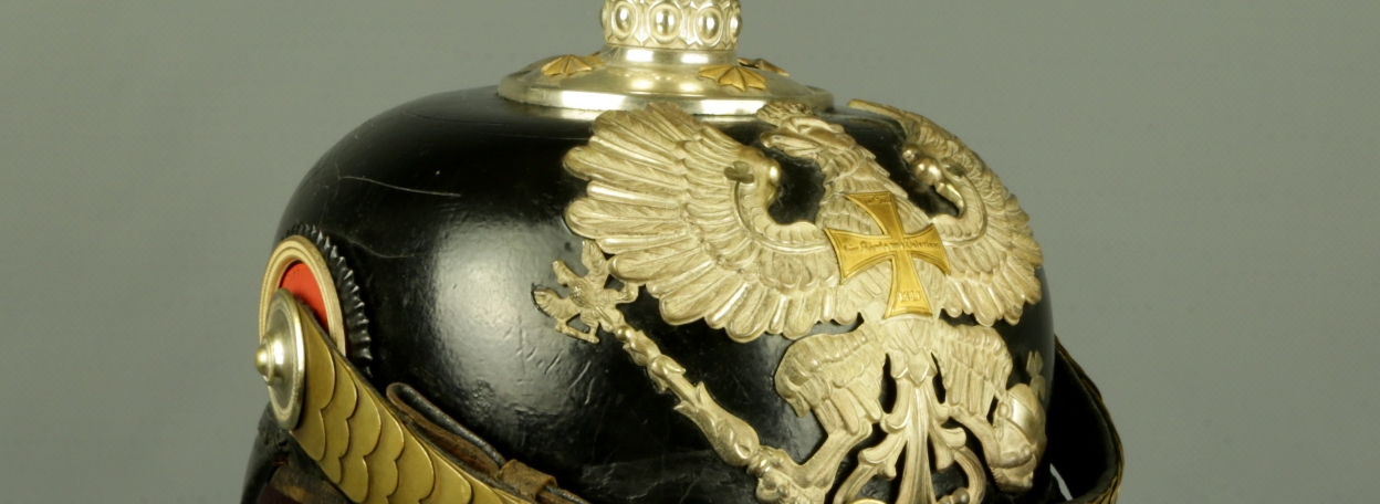 Casque Allemand Pickelhaube Cuir Prussien Officier Reproduction WW1