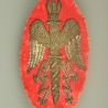 ORNEMENT DE RETROUSSIS D'UN UNIFORME D'OFFICIER D'ETAT MAJOR - PREMIER EMPIRE