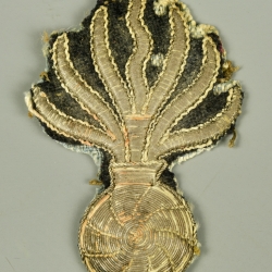 ORNEMENT DE RETROUSSIS D'OFFICIER DE GRENADIER - 1er EMPIRE