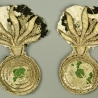 RETROUSSIS D'OFFICIER DE CARABINIER D'INFANTERIE LÉGÈRE - 1er EMPIRE