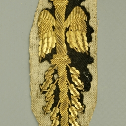 ORNEMENT DE RETROUSSIS D'UN UNIFORME D'OFFICIER D'ETAT-MAJOR - LOUIS-PHILIPPE