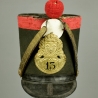 SHAKO DE TROUPE DE GRENADIER DU 13e REGIMENT DE LIGNE - RESTAURATION