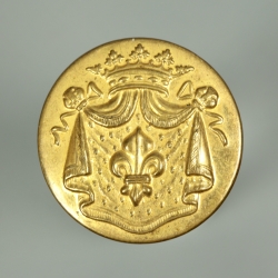 BOUTON D'UNIFORME DE PAIRE DE FRANCE - RESTAURATION