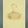 CARTE ANCIENNE PHOTO D'UN OFFICIER DE LANCIER EN PETITE TENUE DE LA GARDE IMPERIALE - SECOND EMPIRE
