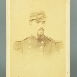 CARTE ANCIENNE PHOTO D'UN SOLDAT DU 30e REGIMENT D'INFANTERIE EN 1872 - IIIe REPUBLIQUE