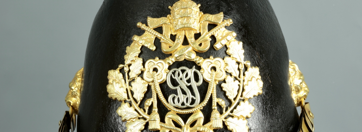 CASQUE DE TROUPE DES GARDES DU PAPE PIE X - VATICAN