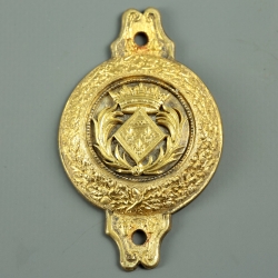 BOSSETTE DE MORS D'OFFICIER DU RÉGIMENT D'ANGOULÊME - PREMIERE RESTAURATION