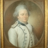 PORTRAIT EN PASTEL D'UN OFFICIER D'INFANTERIE AU RÈGLEMENT DE 1779-86 – ANCIEN RÉGIME