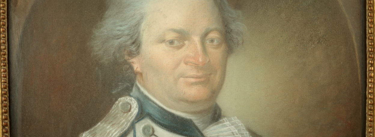 PORTRAIT EN PASTEL D'UN OFFICIER D'INFANTERIE AU RÈGLEMENT DE 1779-86 – ANCIEN RÉGIME