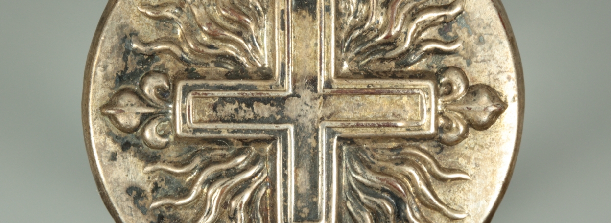 BOUTON DE MOUSQUETAIRE DU ROI DE LA SECONDE COMPAGNIE - RESTAURATION