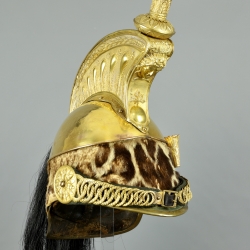 CASQUE D'OFFICIER DE DRAGON DE LA LIGNE MODELE 1858 - SECOND EMPIRE