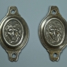 BOSSETTES DE MORS POUR UNE BRIDE D'OFFICIER GENERAL - PREMIER EMPIRE